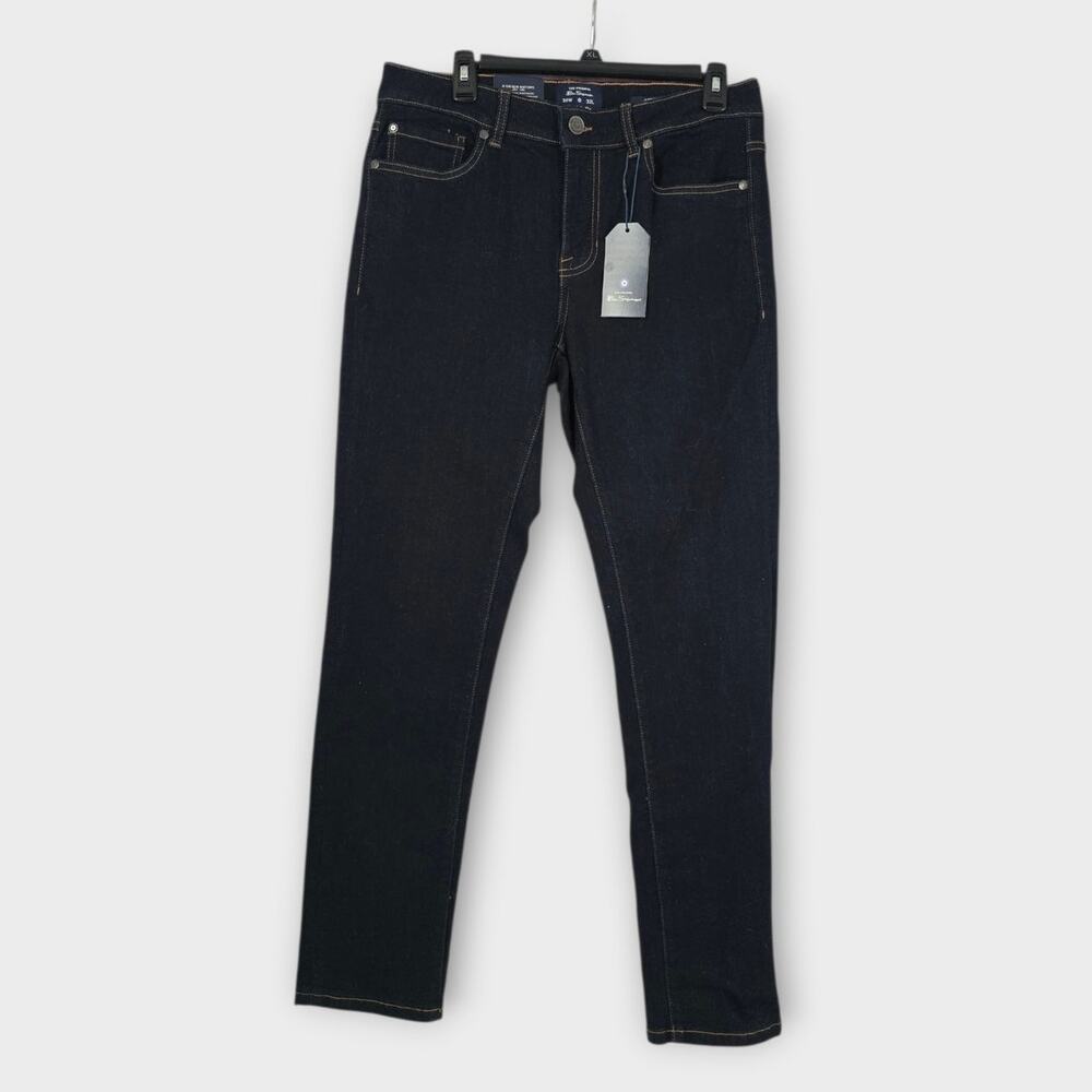 Ben Sherman Jeans Men's 30x32 Straight Fit Dark Wash Dark Blue NWT